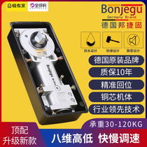 Germany Bangjiegu BJ-230A type ground spring buffer hydraulic damping frameless glass door 120KG matte silver
