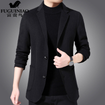 Rich bird counter big brand autumn and winter wool woolen small suit thick cashmere suit jacket woolen coat