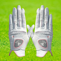 golf lamb leather gloves female hands full leather gloves breathable wear-resistant left and right hand leather gloves golf gloves