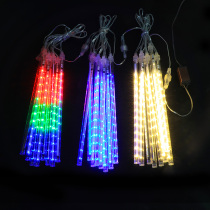 Outdoor meteor shower led lights flashing lights string lights Full of Sky star lights Street courtyard hanging tree decoration running water lights