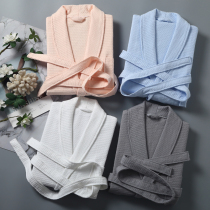 Beauty salon bathrobe summer womens thin special custom logo pure cotton soft absorbent quick-drying large size 200 kg