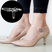 Transparent straps to prevent high heels from not following feet anti-falling artifact women free of installation anti-falling fixed invisible shoelaces