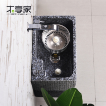 Wooden family stone mop pool balcony marble mop pool stone pool outdoor sink Pier pool