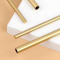 New Chinese furniture copper strip accessories light luxury sofa Golden hollow decorative strip solid wood pure copper 1 m solid copper rod