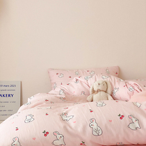 Summer coin Buy A class baby Available cotton yarn Girl pink bed Rabbit Cute Girl three or four pieces of cotton