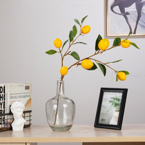  Simulation feel lemon fruit branches Nordic living room desktop decoration ornaments fake fruit flower arrangement bouquet set fake flower decoration