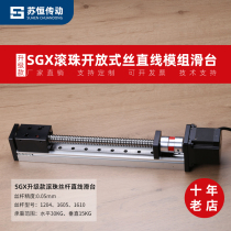 Single line rail Ball screw guide Linear module Electric slide screw CNC precision cross slide SGX