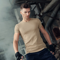Outdoor US military physical training suit mens T-shirt Special forces combat short sleeve crew neck summer slim breathable