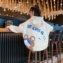 Girls wear and clothing spring autumn 2022 new thin Korean version of the Korean version of the foreign air-relaxed CUHK child girl girl spring dress blouses