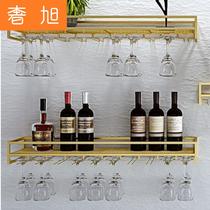Nordic wall-mounted rectangular wine rack wine cabinet simple modern wine rack wine rack household wine glass holder wine rack wine rack