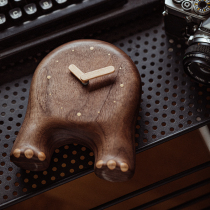 Original uptown alarm clock creative log clock decoration mute ornament student cartoon original desktop good thing clock