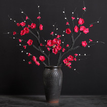 Single artificial flower plum blossom wintersweet fake flower dry bouquet tea table flower arrangement flower art home accessories Chinese living room ornaments