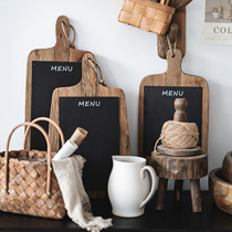 Runjia home pine wood handwritten menu erasable chalk blackboard wall display board Coffee Shop Restaurant hanging board