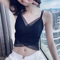 Japan anti-light chest chest female bottoming vest beauty back sling bra sexy gathering underwear lace ultra-thin breast wrap