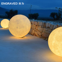 Outdoor Waterproof Grass Terrace Light Moon Light Moon Light Lunar Light Courtyard Villa Lamp Spherical Light Meadow Light minimalist outdoor light