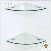 New toilet triangle rack Wall Wall bathroom hardware pendant glass corner frame bathroom double triangle treasure