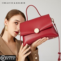 Red wedding bag female 2021 new advanced sense wedding bag wedding bag wedding niche bride bag carry crossbody bag