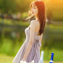 Wedding bridesmaid dress Summer thin fairy quality simple atmosphere Bridesmaid dress Forest sister group dress can usually be worn