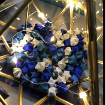Flash diamond finished stars Color handmade folded wishing stars Flash diamond fluorescent plastic stars send girlfriends to send boyfriend birthday