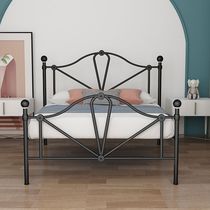 Simple iron bed ins Nordic style 1 2 m children's bed simple modern apartment bed 1 5 m double iron bed