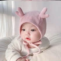 Three months baby hat autumn and winter baby baby girl baby girl fontanelle winter foreign baby Princess winter
