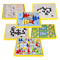 Flying chess checkers backgammon multipurpose game children magnet chess educational toys students