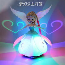 Fairy tale Princess Aisha White Snow Lantern Festival Mid-Autumn Festival New Year lantern portable cartoon charging lantern Sophia toys