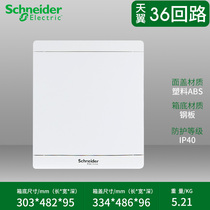 Schneider Tianyi 36 circuit strong electric box empty distribution box home Villa concealed PC flame retardant material 13685