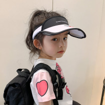 Childrens sun hat girl Summer cute sunscreen empty top hat kindergarten boy big hat brim duck tongue sun hat