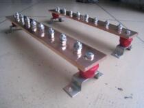 Copper custom equipotential all kinds of bus bar electric box 3P machine room grounding copper row Galvanized grounding row standard module