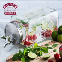 UK Kilner cold water kettle Household with faucet glass cold water kettle Large capacity refrigerator Cola bucket Nordic light luxury