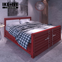 loft American Iron Art Container Retro Personality Themed Hotel 1 8m Bed Scenic Area Folk main bedroom 1 5 m bed