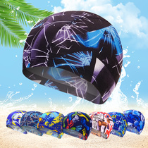  Swimming cap Mens and womens universal swimming cap fashion and comfortable cloth swimming cap adult fabric universal hot spring swimming equipment