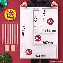 A1A2A3A4 framed drawing construction machinery construction drawings garden design frame drawing quick title paper civil engineering drawing students thick one two three paper special