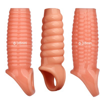 Mens lock-in Mace glans condom blocking ring prepuce sex toys male