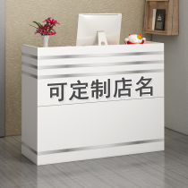 Cash register shop small supermarket front desk simple modern bar commercial convenience store clothing store counter reception desk