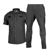 2021 new black short sleeve quick-drying training uniforms summer thin TBM instructor uniform