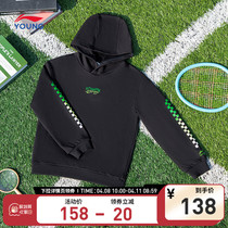 Li Ning Tong Clothing Wear and Mens Little Big Boy Sports Life Series Sleeve Heads Long Sleeves Spring Casual Sportswear