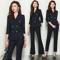 Professional suit female two - piece fashion temperament goddess interview suit 2023 new casual dress