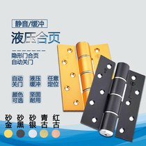 Invisible door hinge silent buffer invisible hydraulic hinge automatic closing door closer door damper spring hinge