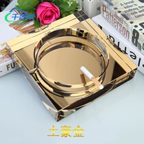 Hall hotel desk ornaments practical Crystal printing simple ashtray home creative custom bedroom gift