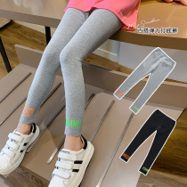 Girls beat bottom pants for spring and autumn outside wearing foreign air girl 2022 new CUHK child thin childrens thin long pants spring clothing wave