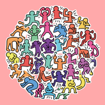 40 cases of Case Hallin whole demagoguery Funny Action Characters Hand Ledger stickers Decorative Small Patterns Hands Tent Material Ipad Mobile Phone Water Cups Cup Stickup Pvc Waterproof Diy Sticker PHONE SHELL STICKER