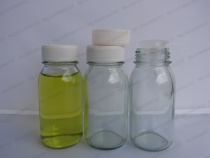 100ml transparent glass bottle sample bottle separate bottle storage bottle white cover with inner cover
