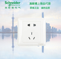 Schneider Changyi series glossy white five-hole two-three pole original five-hole two-three plug