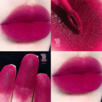 Korean womens group color Dragon Fruit color lip glaze Matte matte lipstick Lip mud White female student affordable niche brand