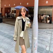 WHYSTUDIO windbreaker women 2021 new autumn loose long small thin casual wool coat