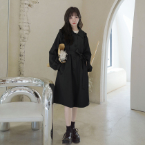 Maternity wear spring and autumn coat womens trendy hot mom fashion mid-length slim all-match casual windbreaker loose Korean coat