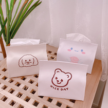 ins Wind Korean cute bear towel set foldable car waterproof and dirt-resistant paper box girl heart Teddy