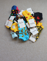 Assault a wave of small new ha female section Nordic Hi leather various short tube socks multi-color